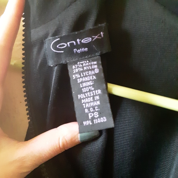 Context black mock neck dress, size PS - Picture 4 of 4